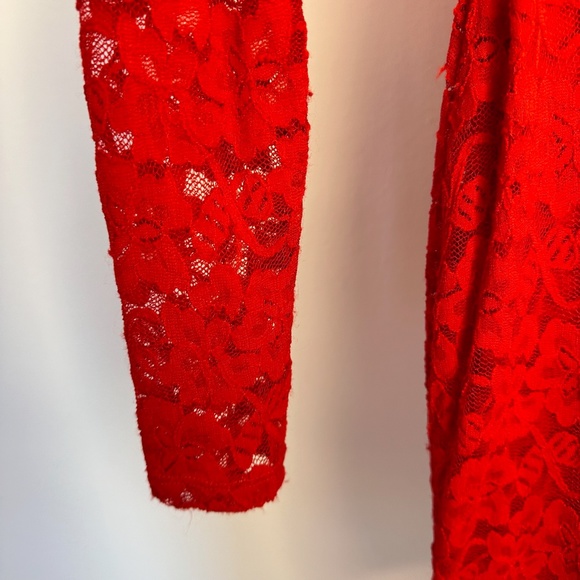 Express Red Backless Dress - Picture 6 of 9